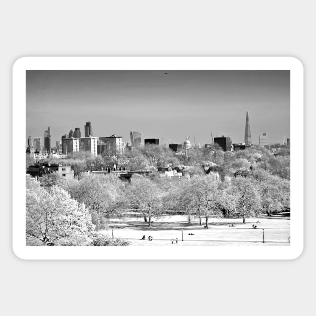 London Skyline Cityscape Primrose Hill Sticker by AndyEvansPhotos